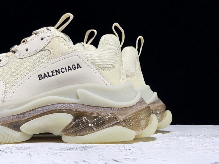 BL TRIPLE S TRAINERS CLEAR SOLE gold and white  541624  W09O1 9005