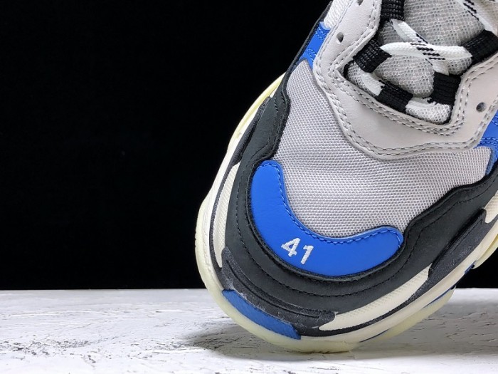 BL TRIPLE S TRAINERS CLEAR SOLE B;ACK BLUE  WHITE   541624  W09OH  1007