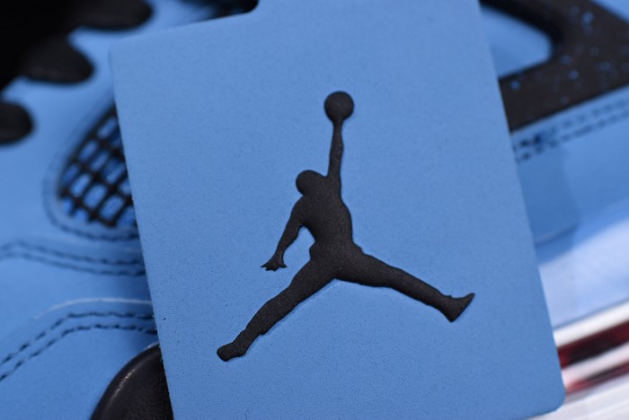 Travis Scott x Air Jordan 4 “Houston Oilers” University Blue 308497-406
